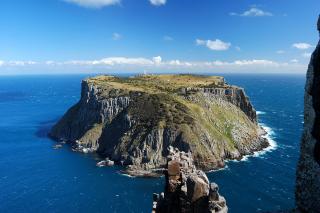 Tasman Island off the tip of Cape Pillar. In fact that knob of rock in the foreground is the actual tip!