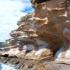 The Painted Cliffs of Maria Island. A famous place and one you often see pictured in Tasmanian tourist ads.